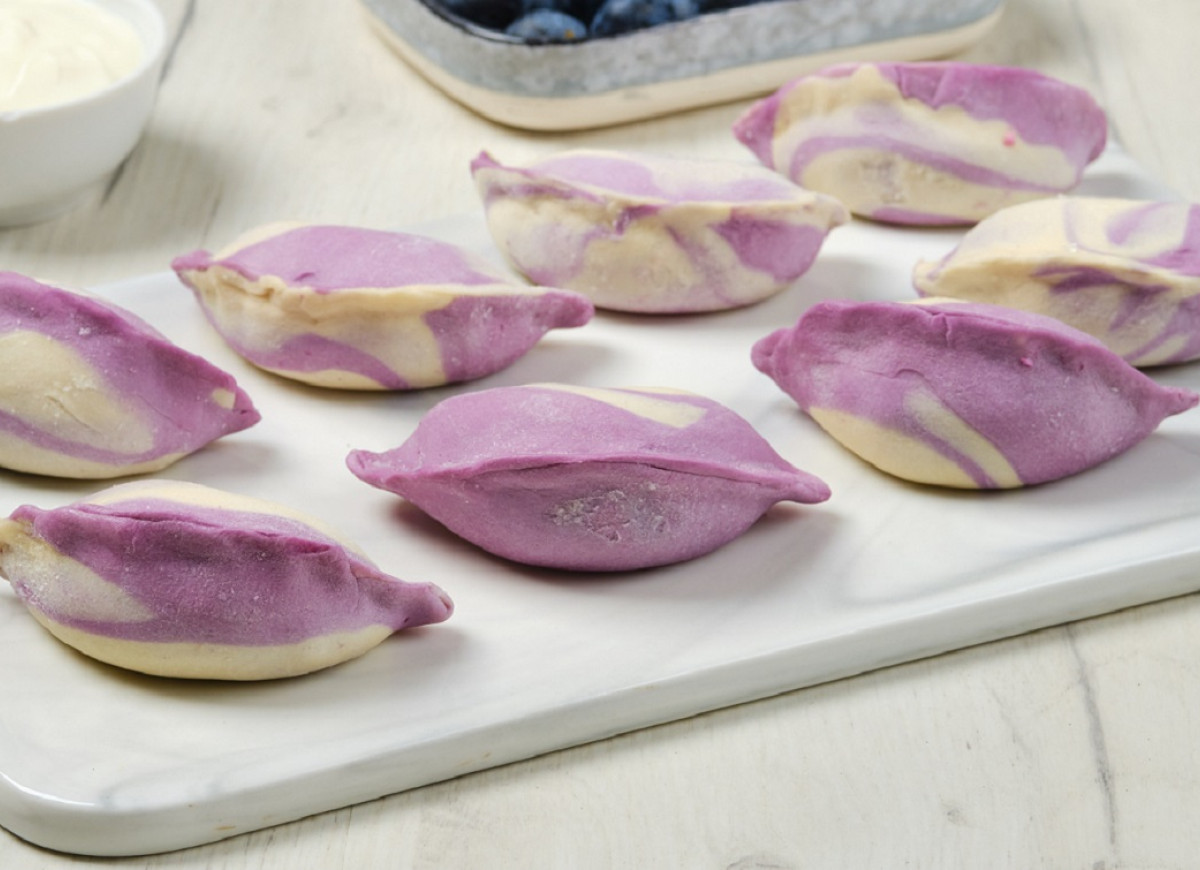 marmurkowe ciasto na pierogi