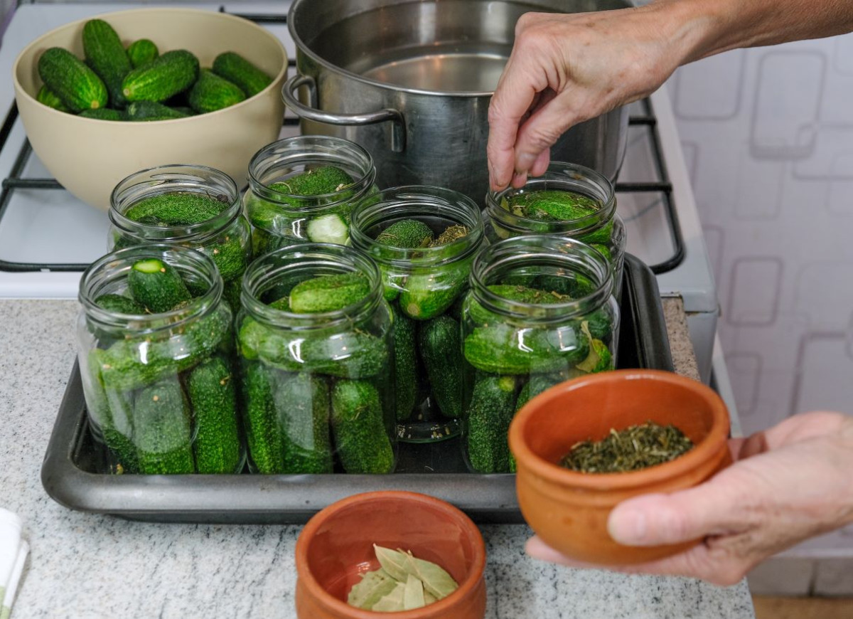 ogórki kiszone z estragonem