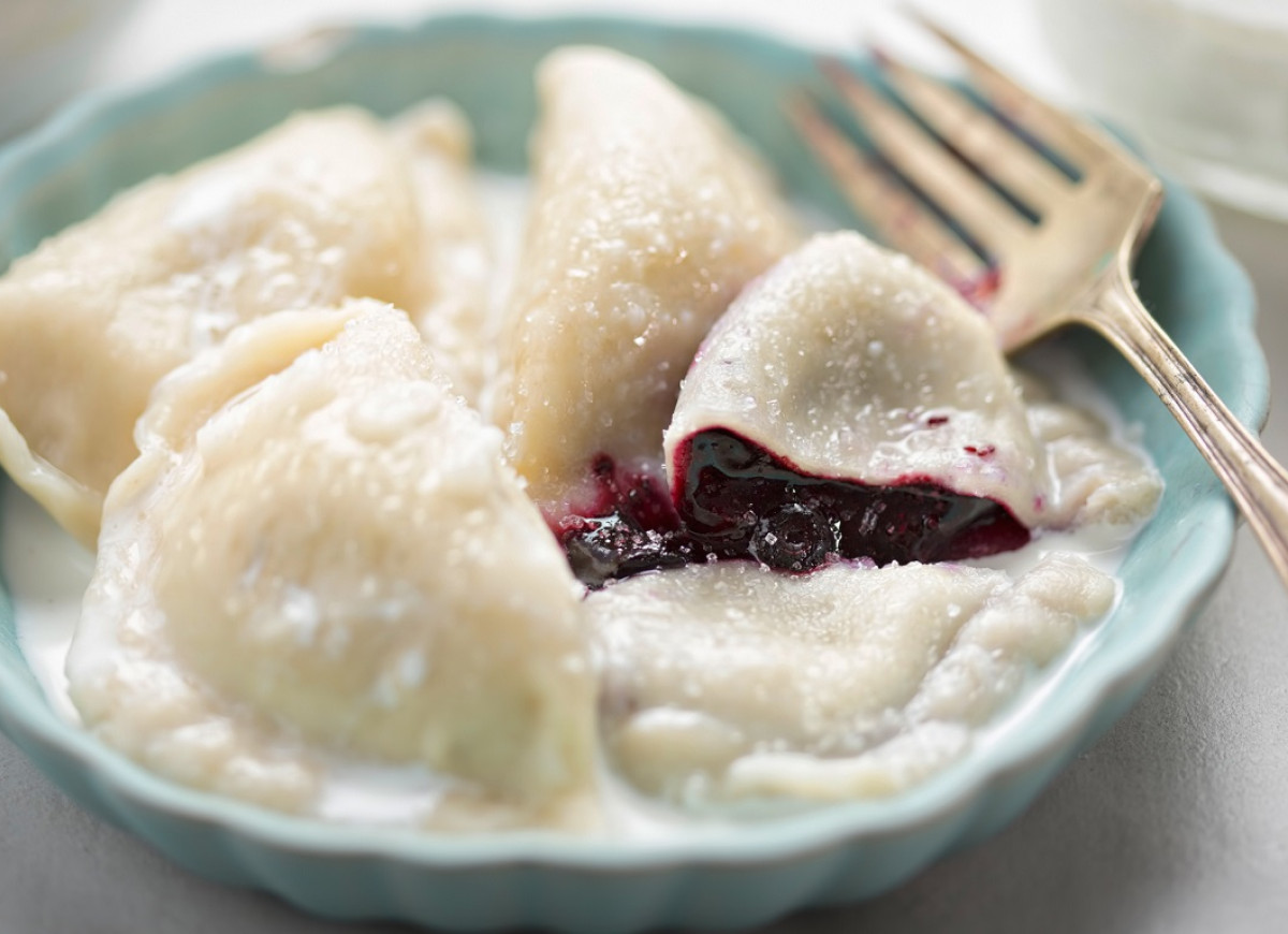 pierogi z jagodami