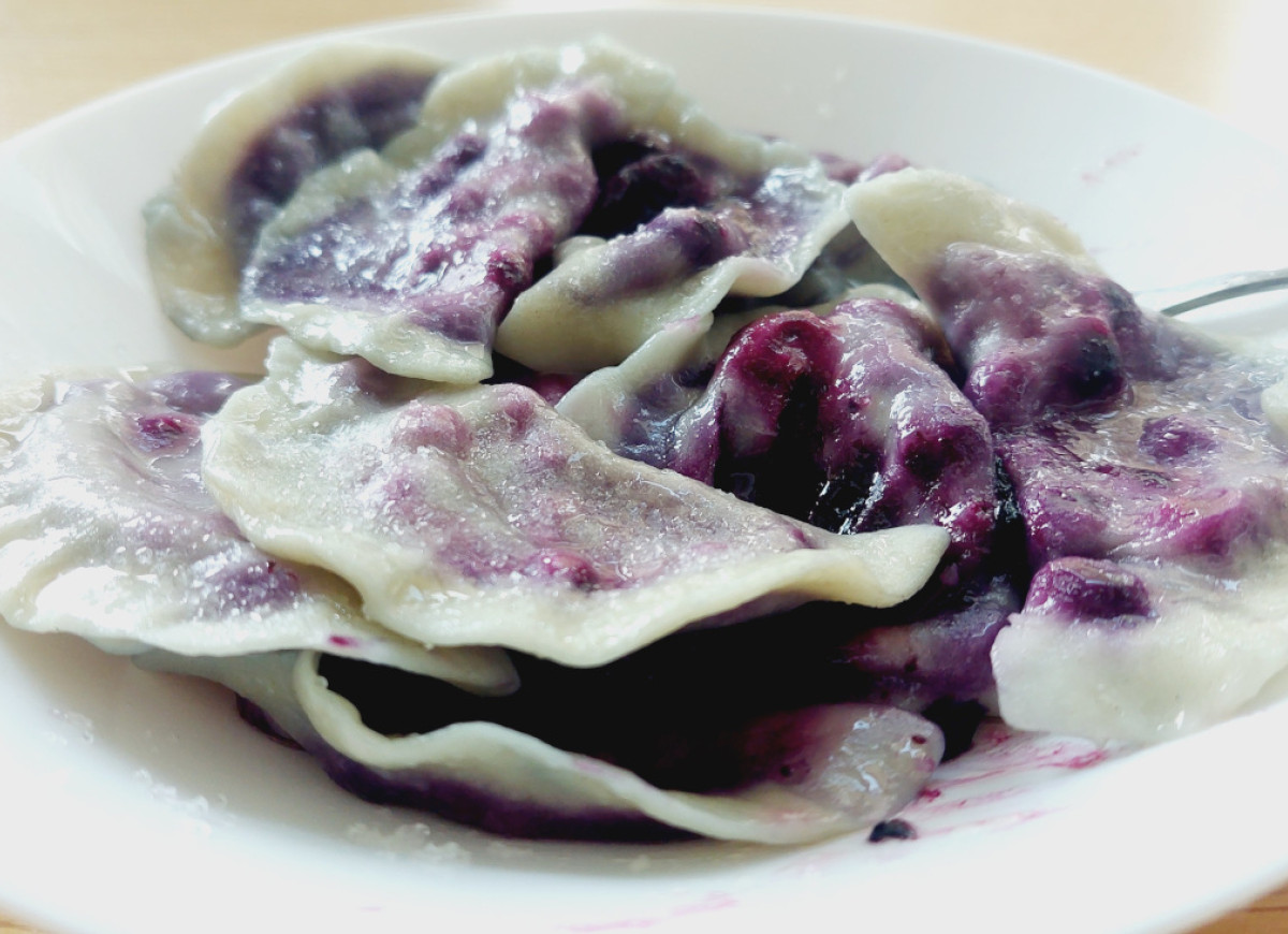 pierogi z jagodami