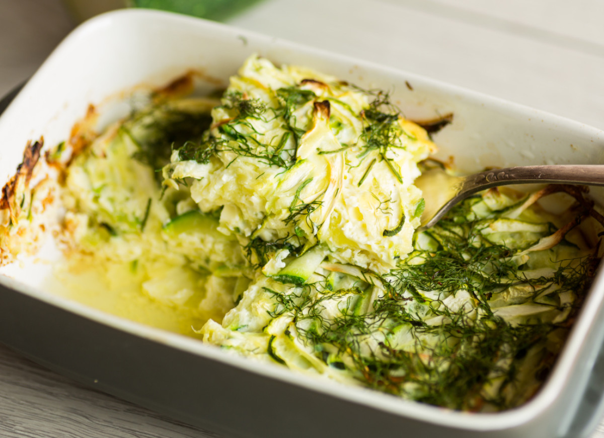 omlet z cukinii z piekarnika