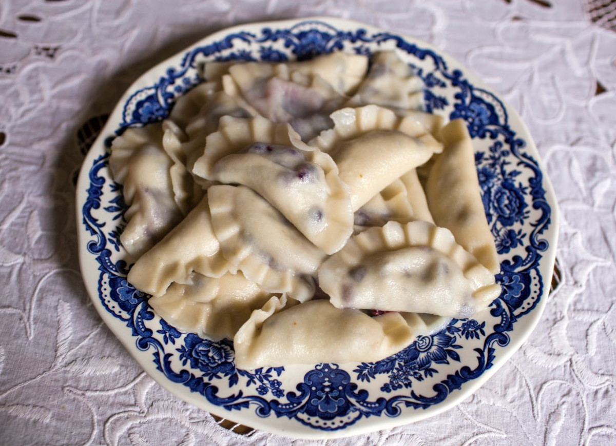 pierogi z jagodami