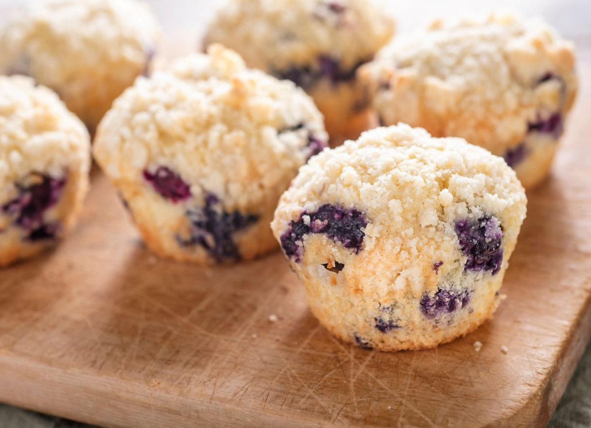 muffiny z borówkami z kruszonką