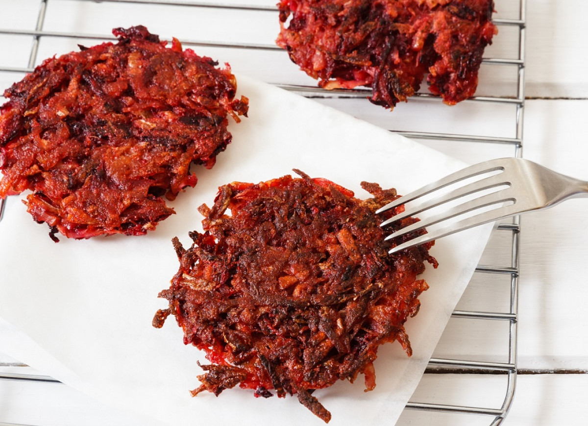 placki ziemniaczane z burakiem