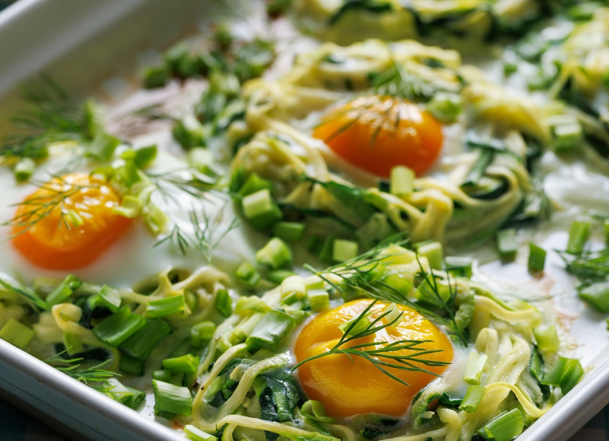 sadzone jajka na cukinii