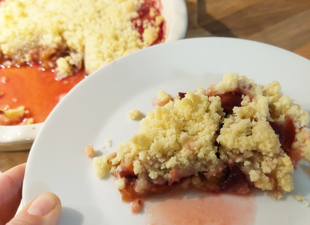 śliwki pod kruszonką