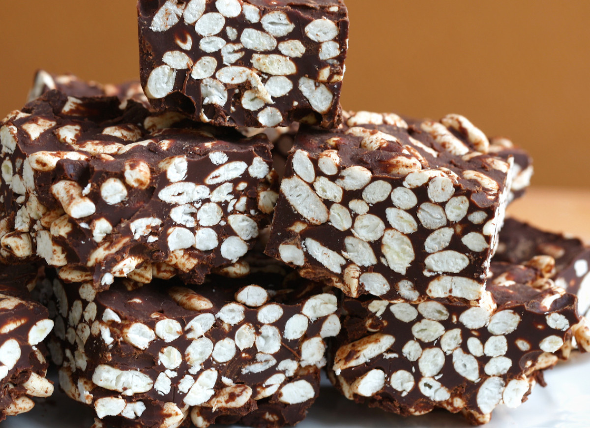 Blok czekoladowy  z ryżem preparowanym