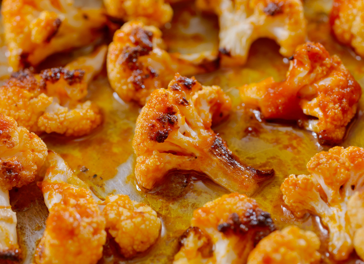 chrupiący kalafior z piekarnika