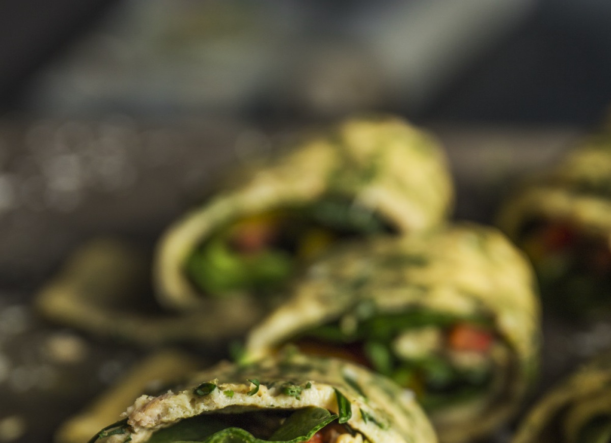 Rollsy z jajek z warzywami