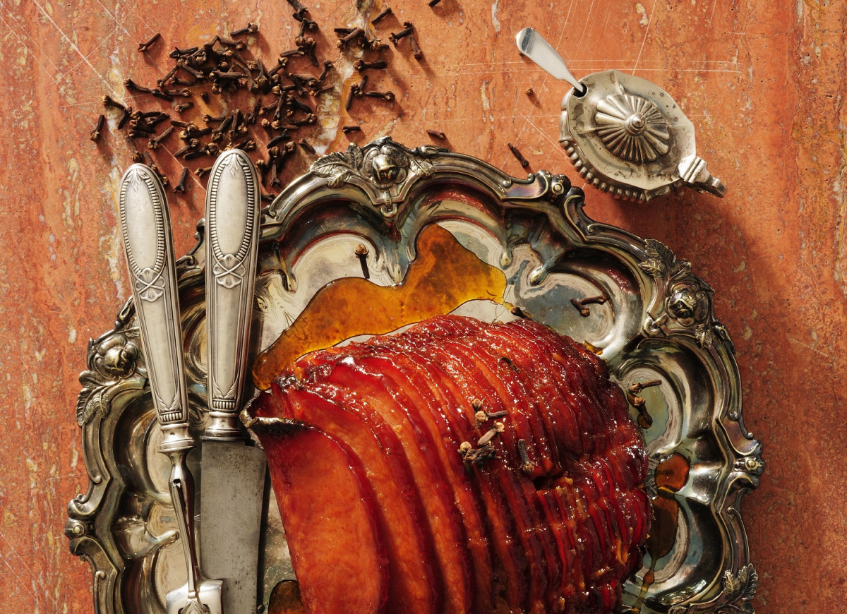 Szynka w plastrach w miodowej glazurze