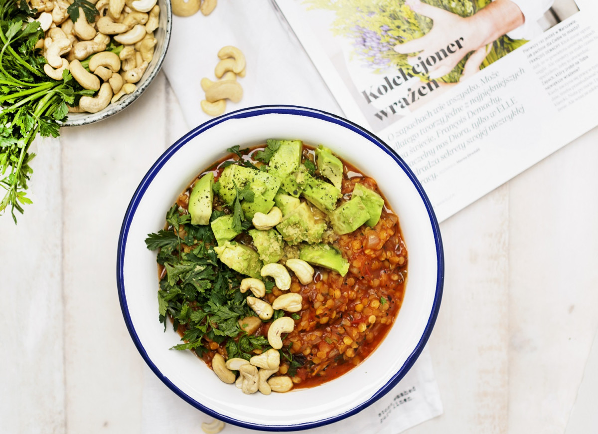 Fit gulasz z soczewicą