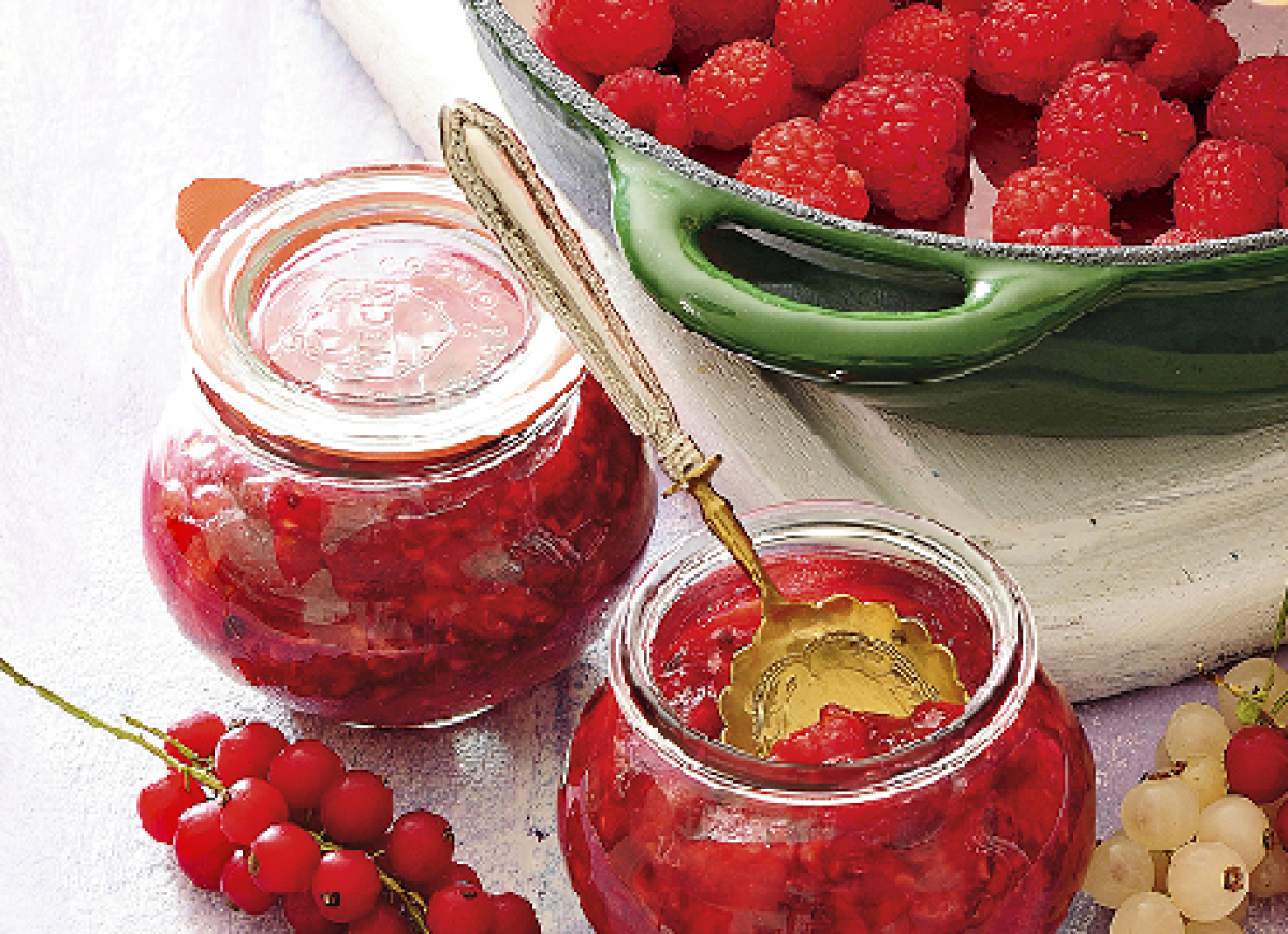 Dżem porzeczkowy z malinami