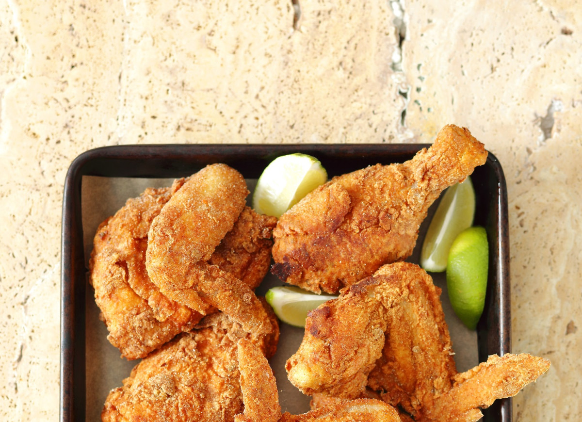 Panierowane kawałki kurczaka w stylu tex-mex