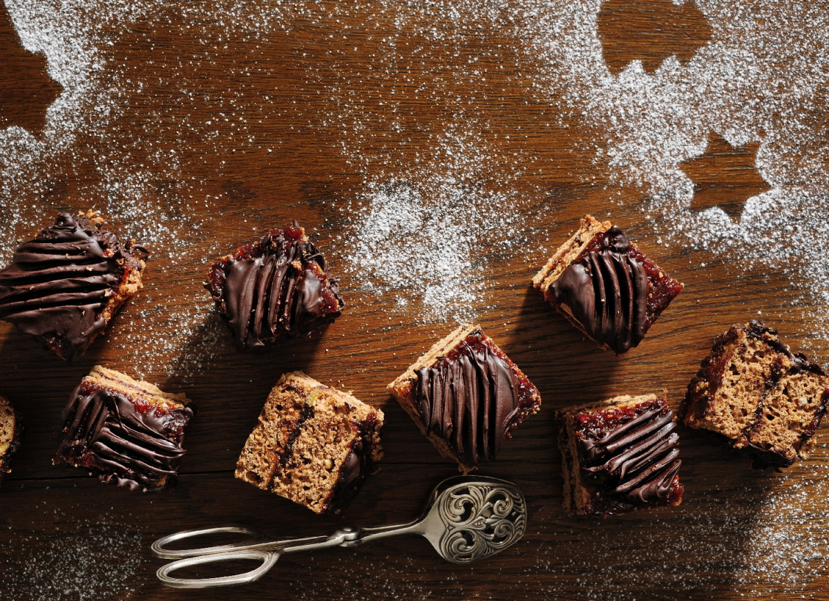 Kostka piernikowa z powidłami