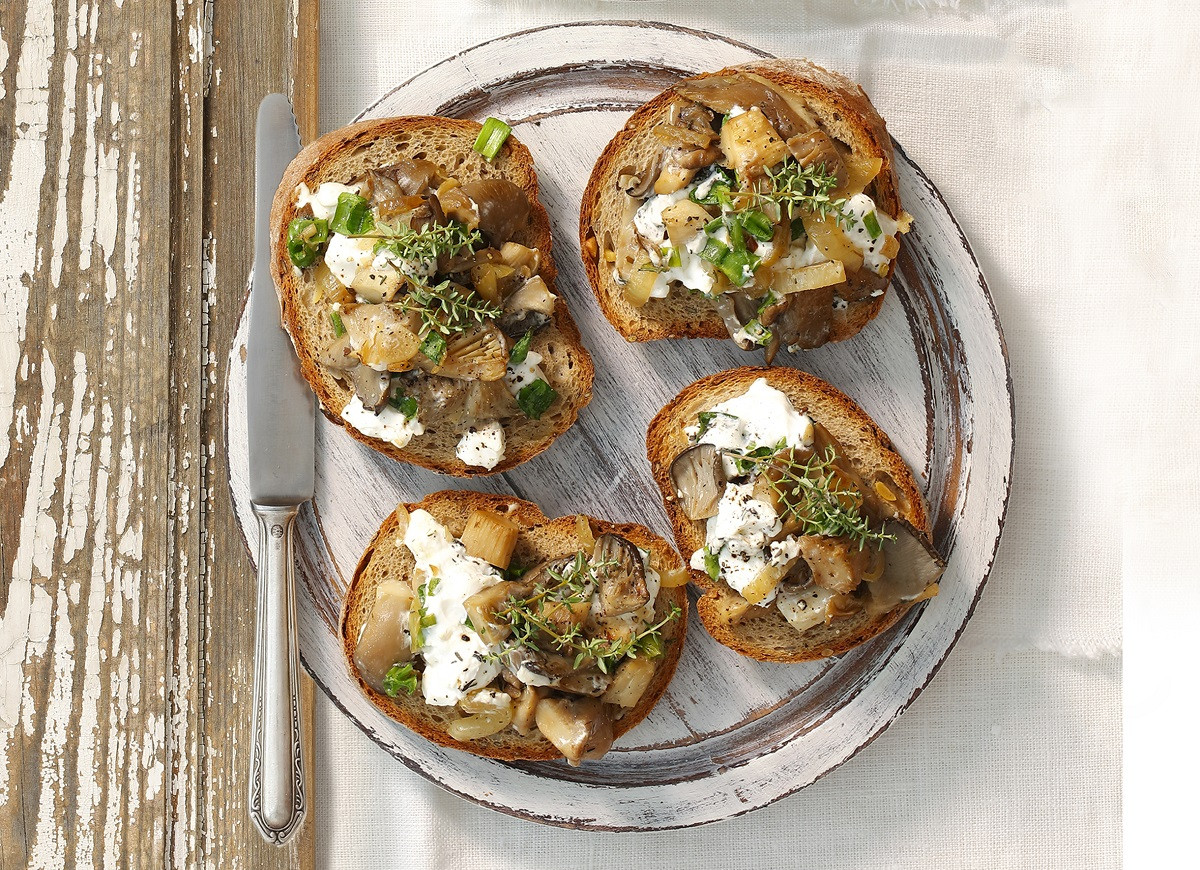 Bruschetta z boczniakami