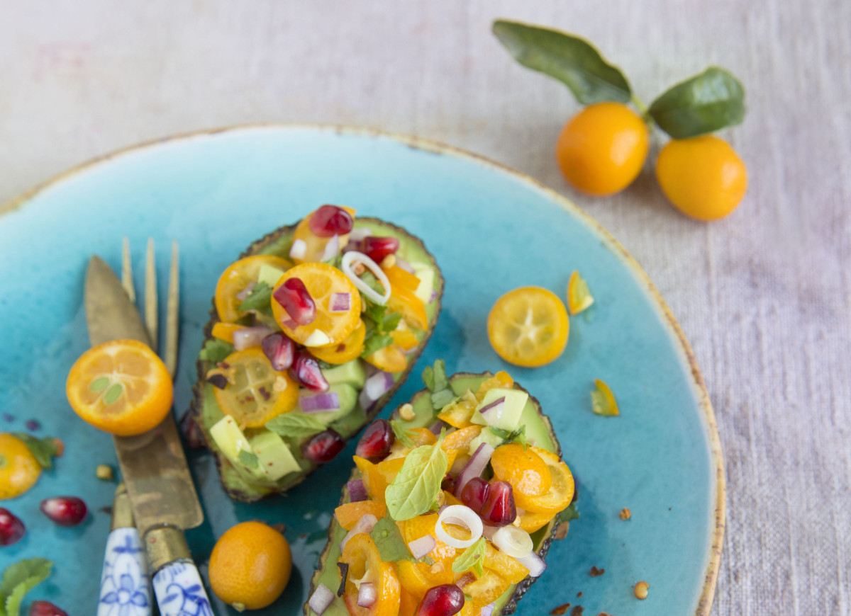 Awokado z salsą z kumkwatu