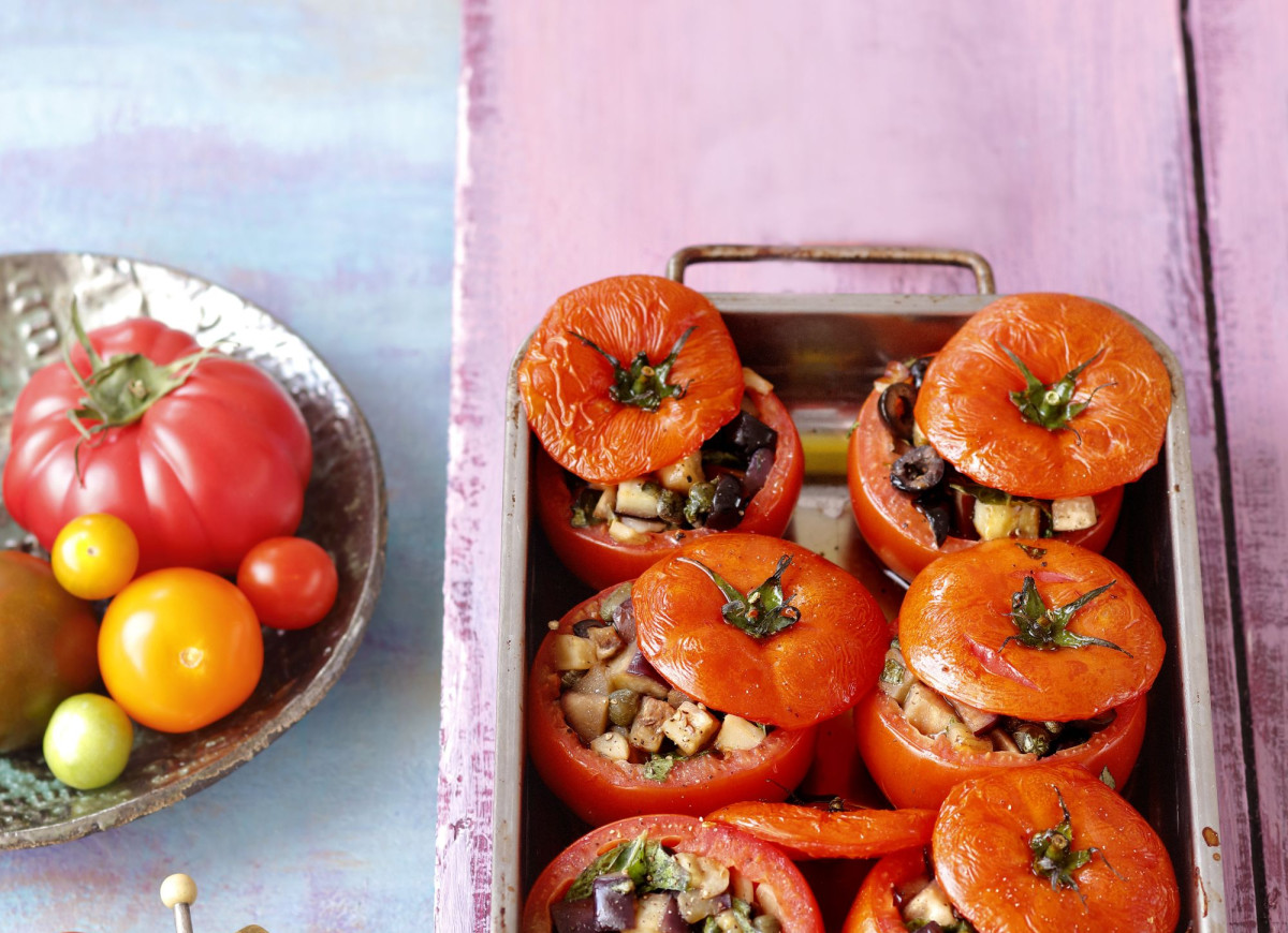 Pomidory faszerowane bakłażanami