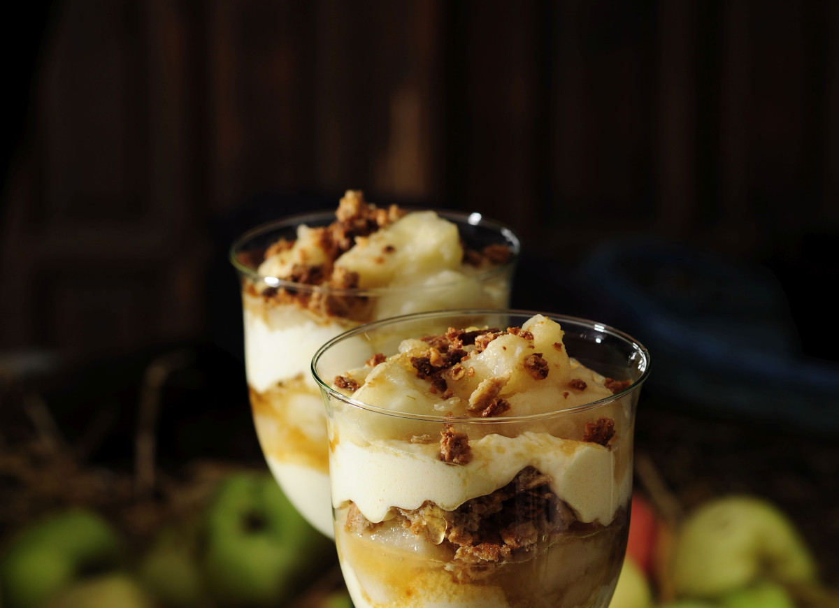 Jabłkowe tiramisu w pucharkach