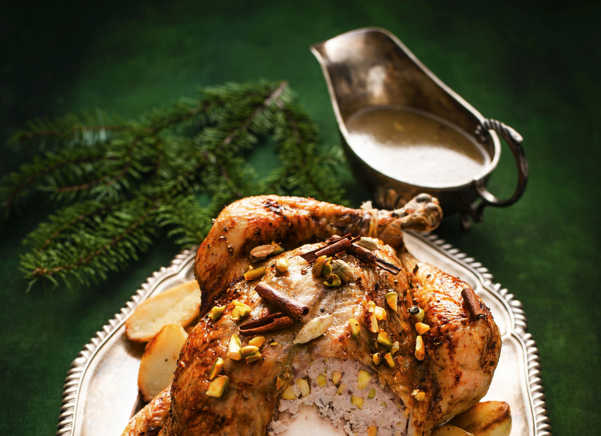 Kurczak faszerowany z pistacjami