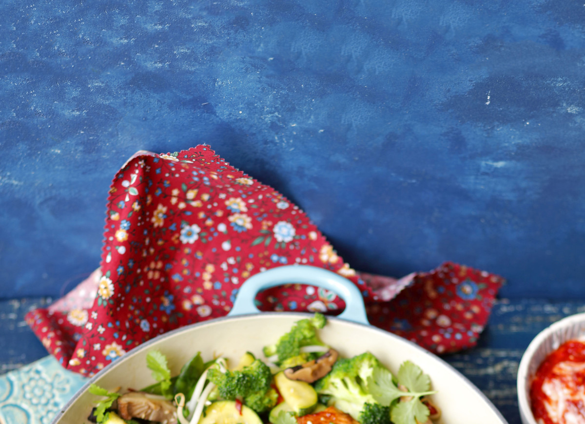 Łosoś teriyaki z warzywami