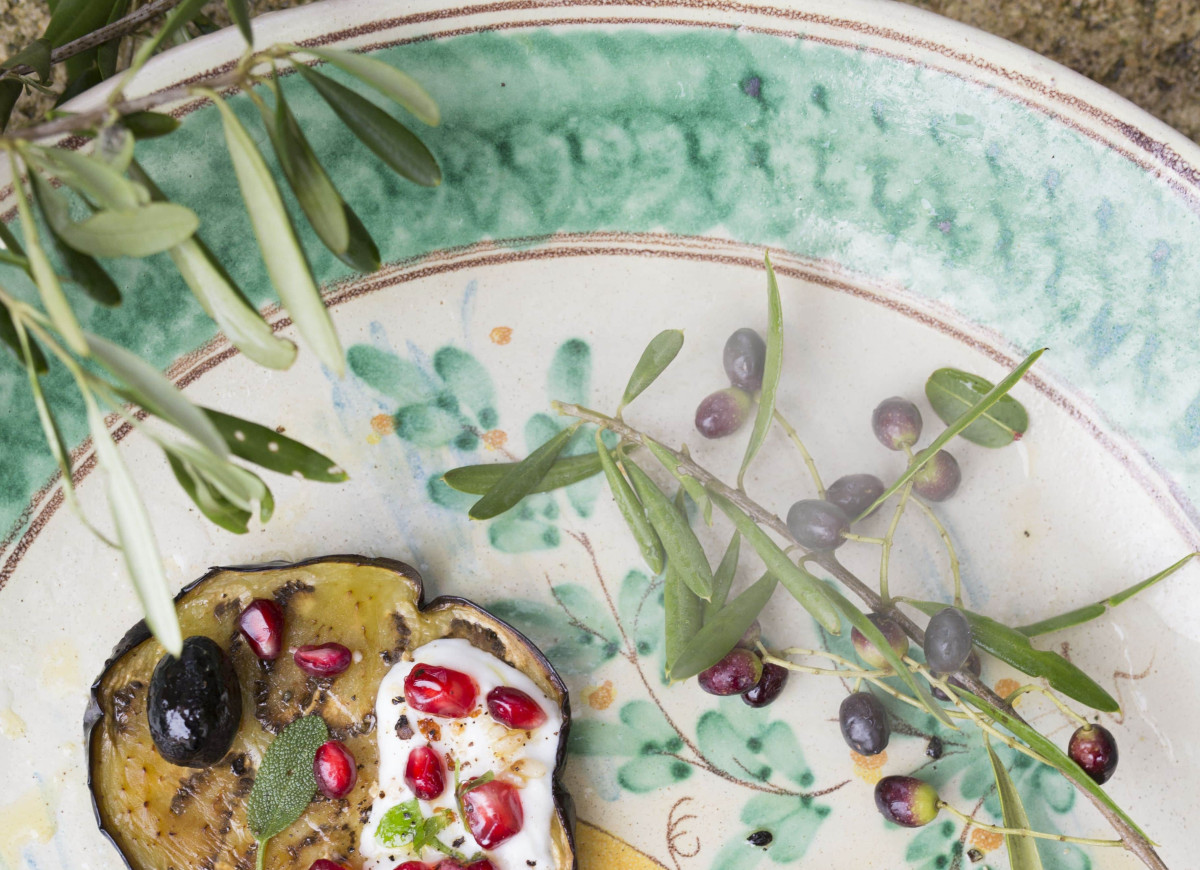 Bakłażan z domowym labneh