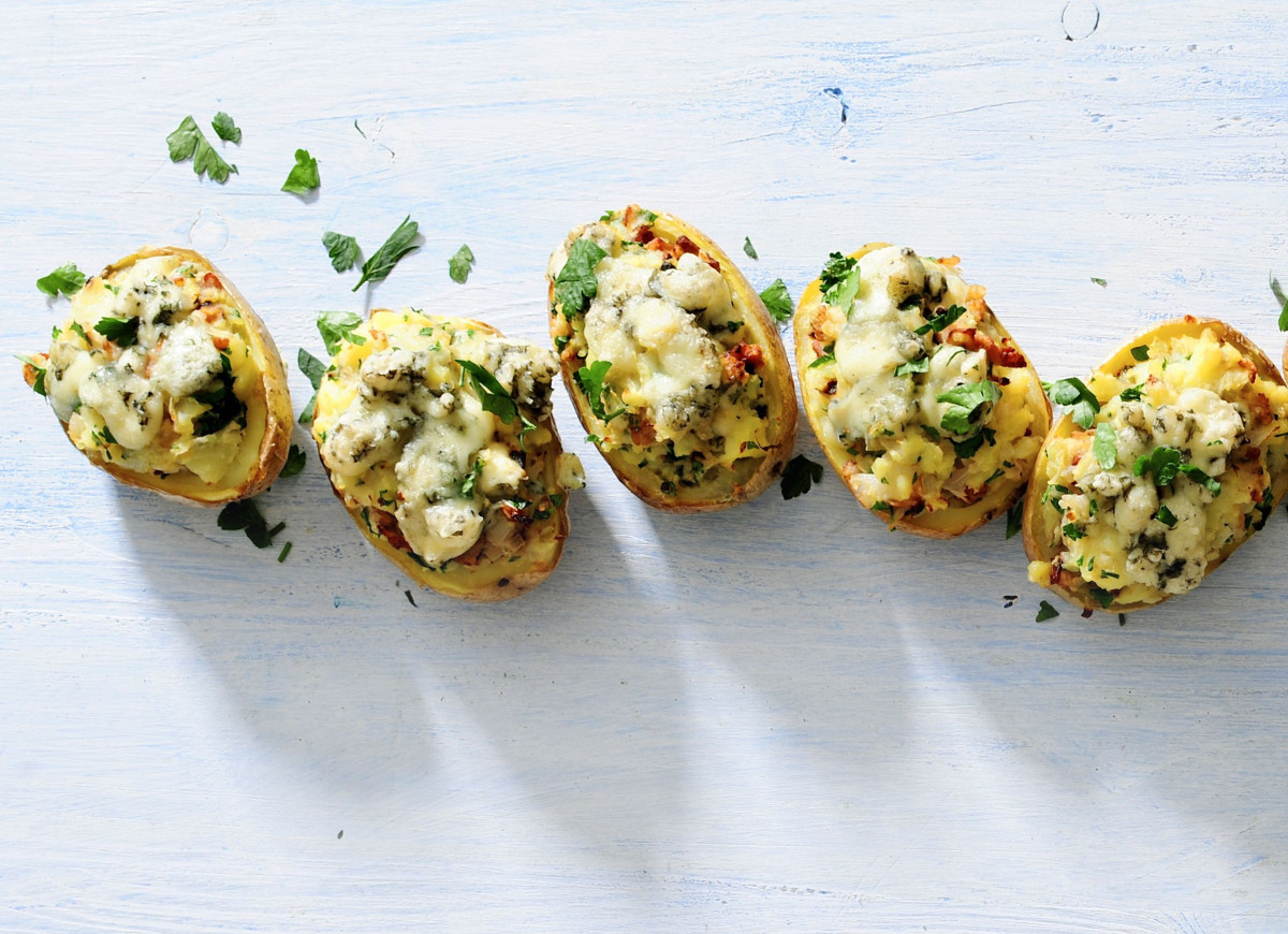 Zapiekane ziemniaki z serem pleśniowym