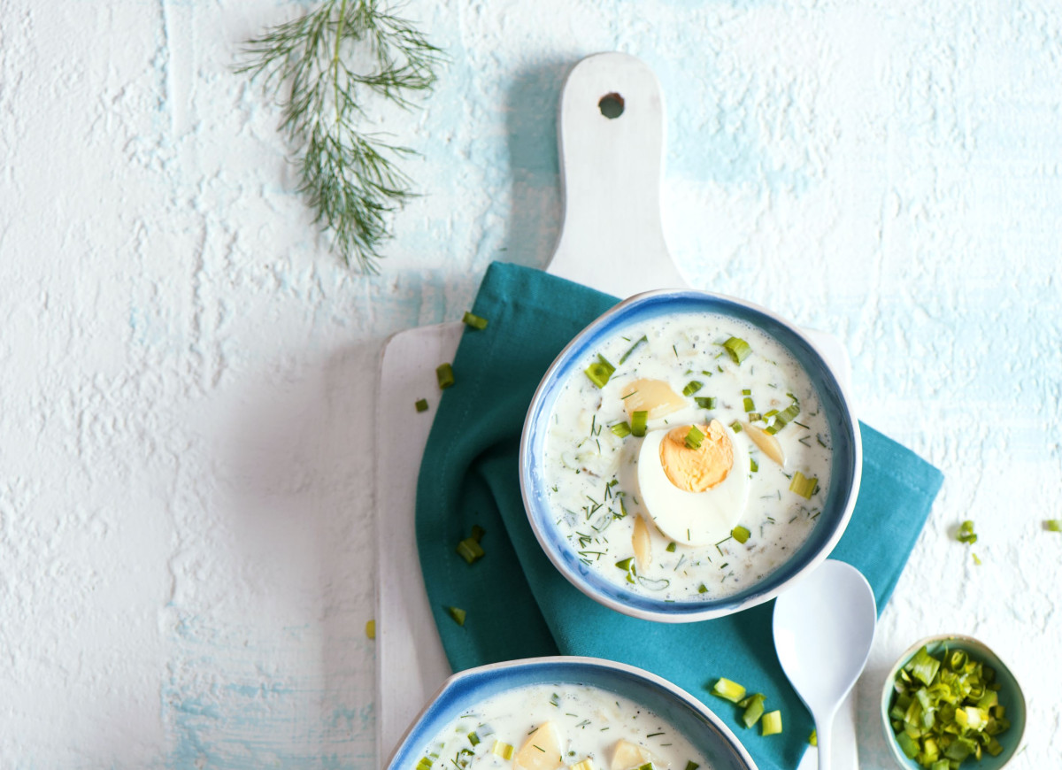 Chłodnik z ogórków małosolnych