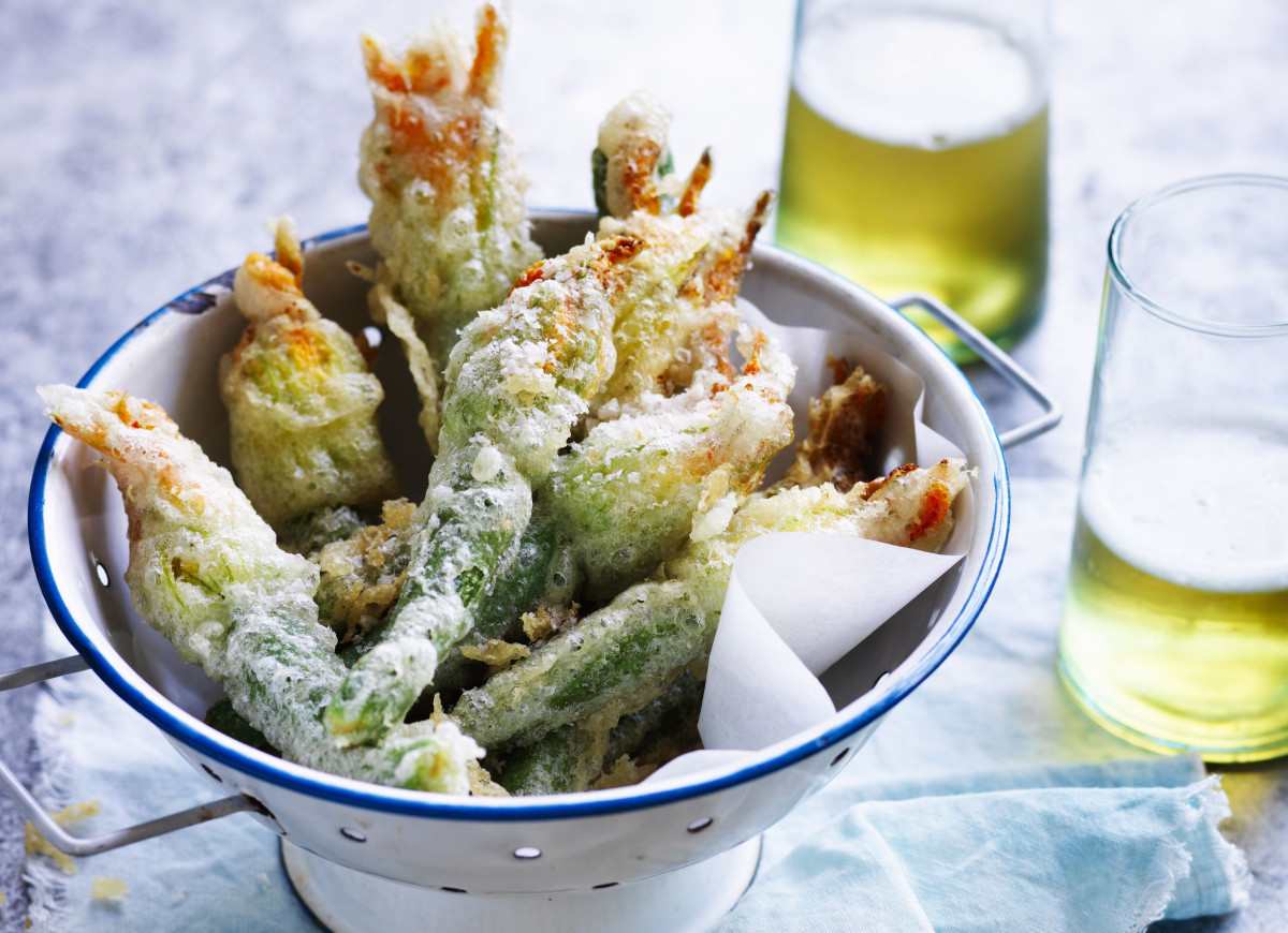 Faszerowane kwiaty cukinii