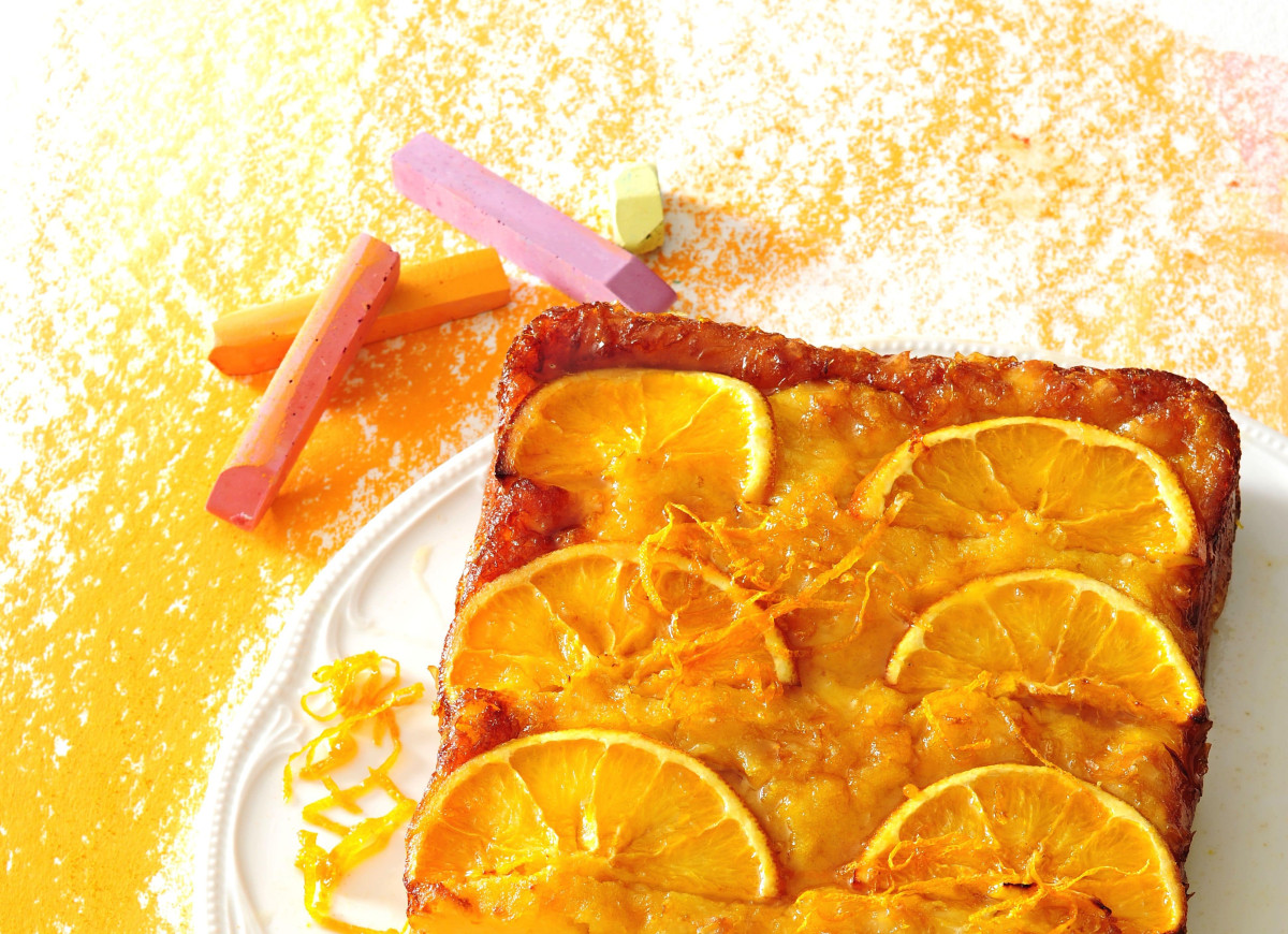 Greckie ciasto z pomarańczami