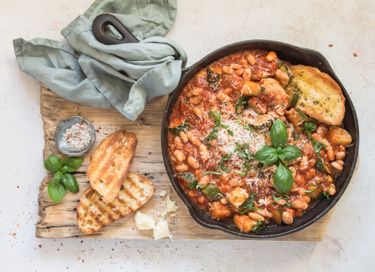 Kurczak z fasolką po włosku