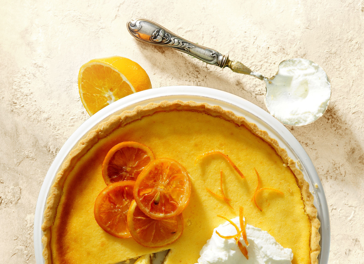 Sernik pomarańczowy z ricottą