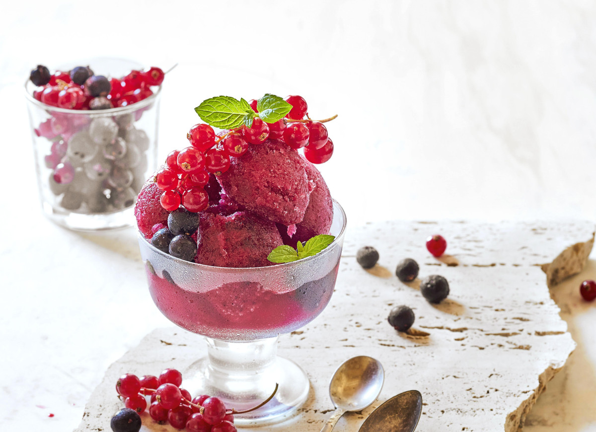 Sorbet porzeczkowy w winie