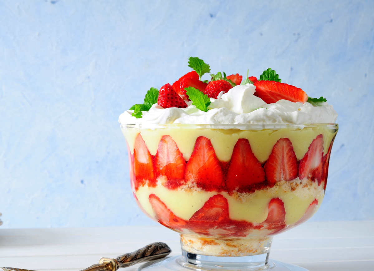 Truskawkowy trifle