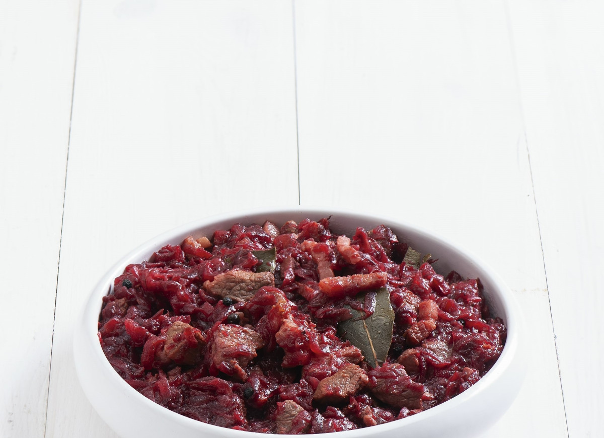 Bigos z kiszonych buraków