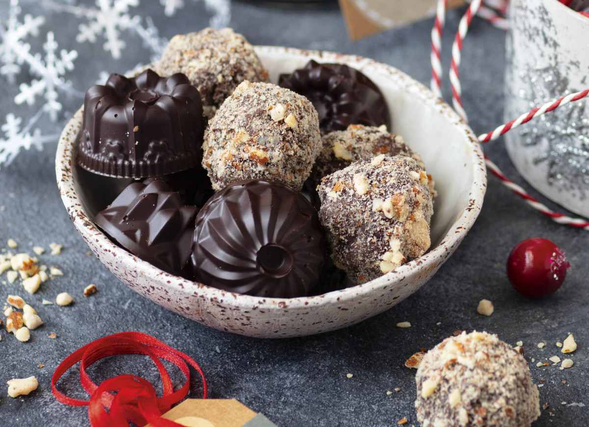 Trufelki czekoladowo-migdałowe