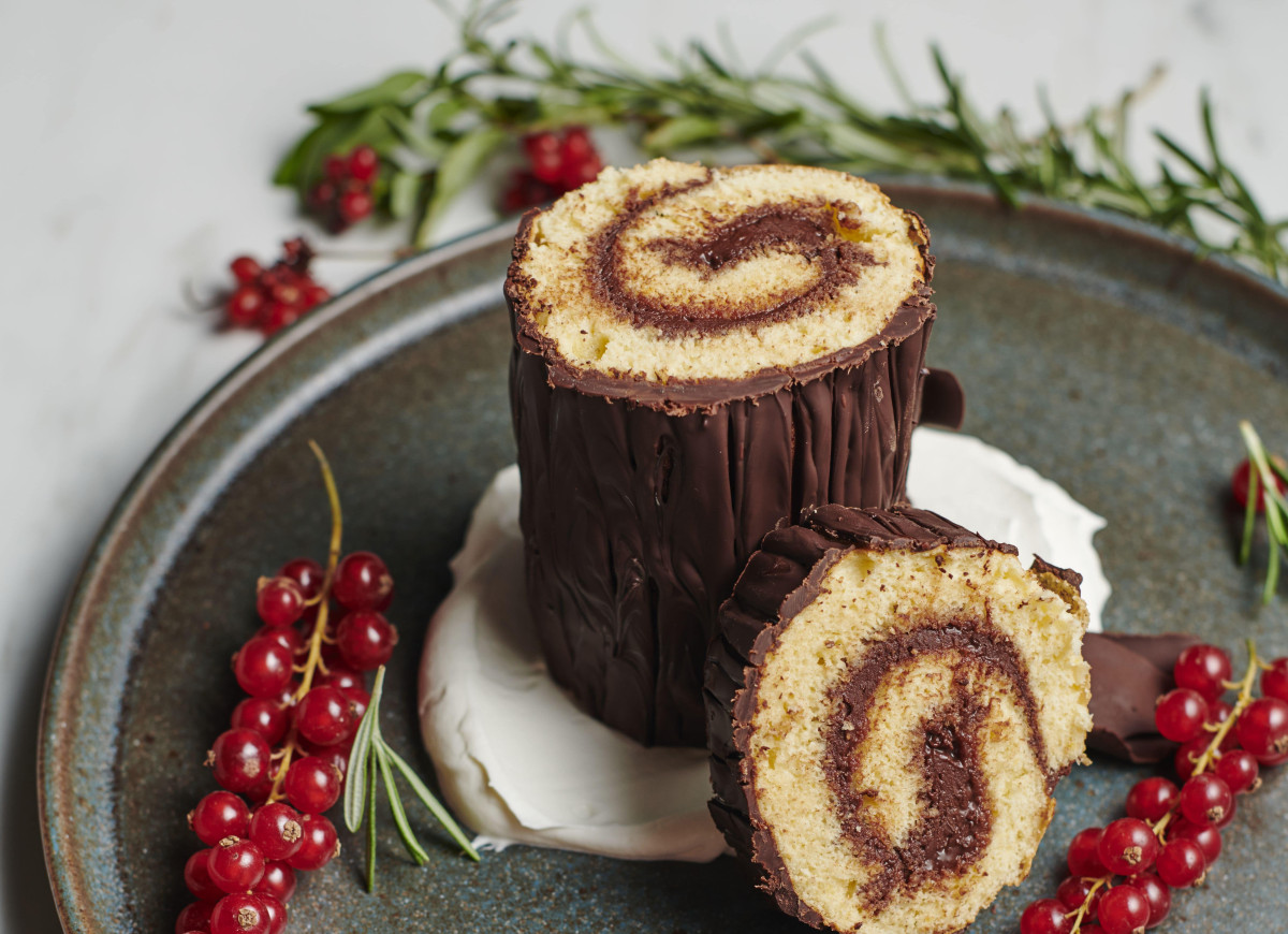 Włoska rolada czekoladowa