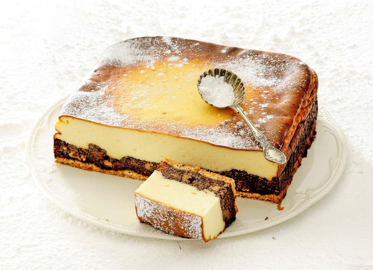 Seromak na kruchym spodzie