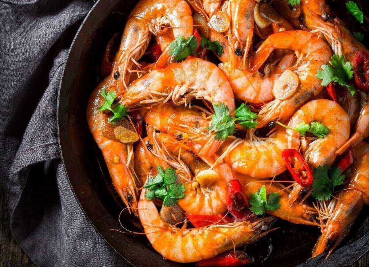 Krewetki na ostro