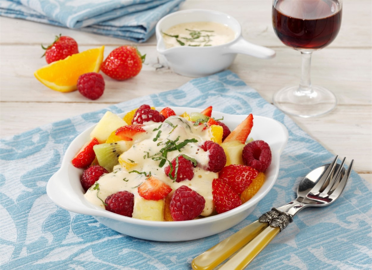 Zabaglione z owocami