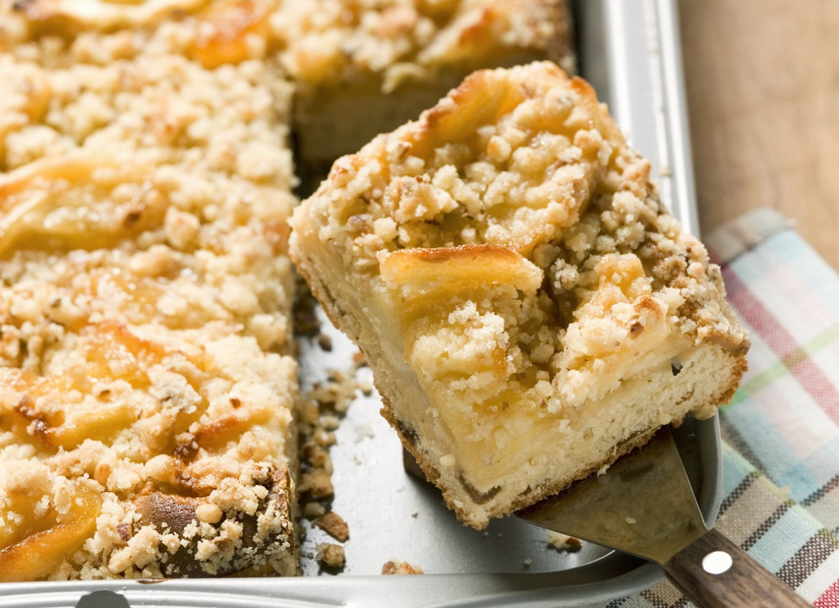 Ciasto drożdżowe z jabłkami