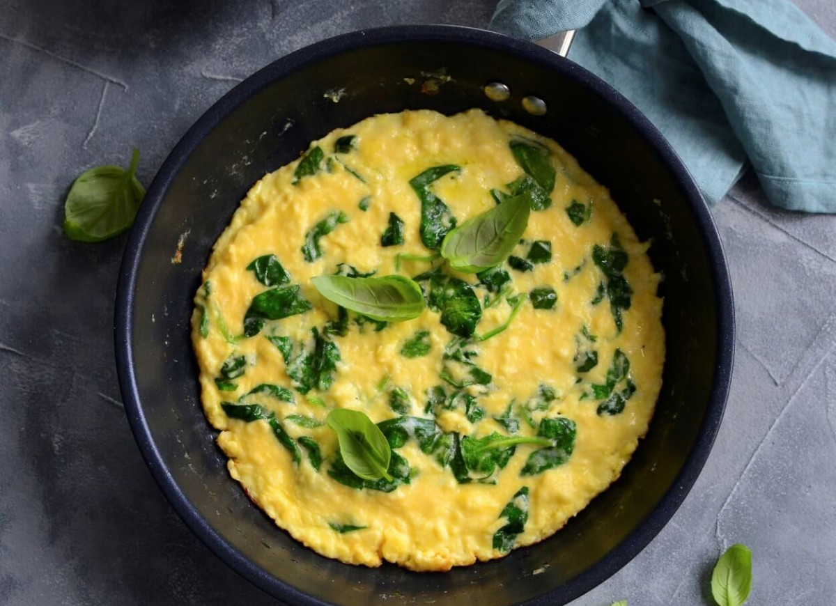 Omlet ze szpinakiem