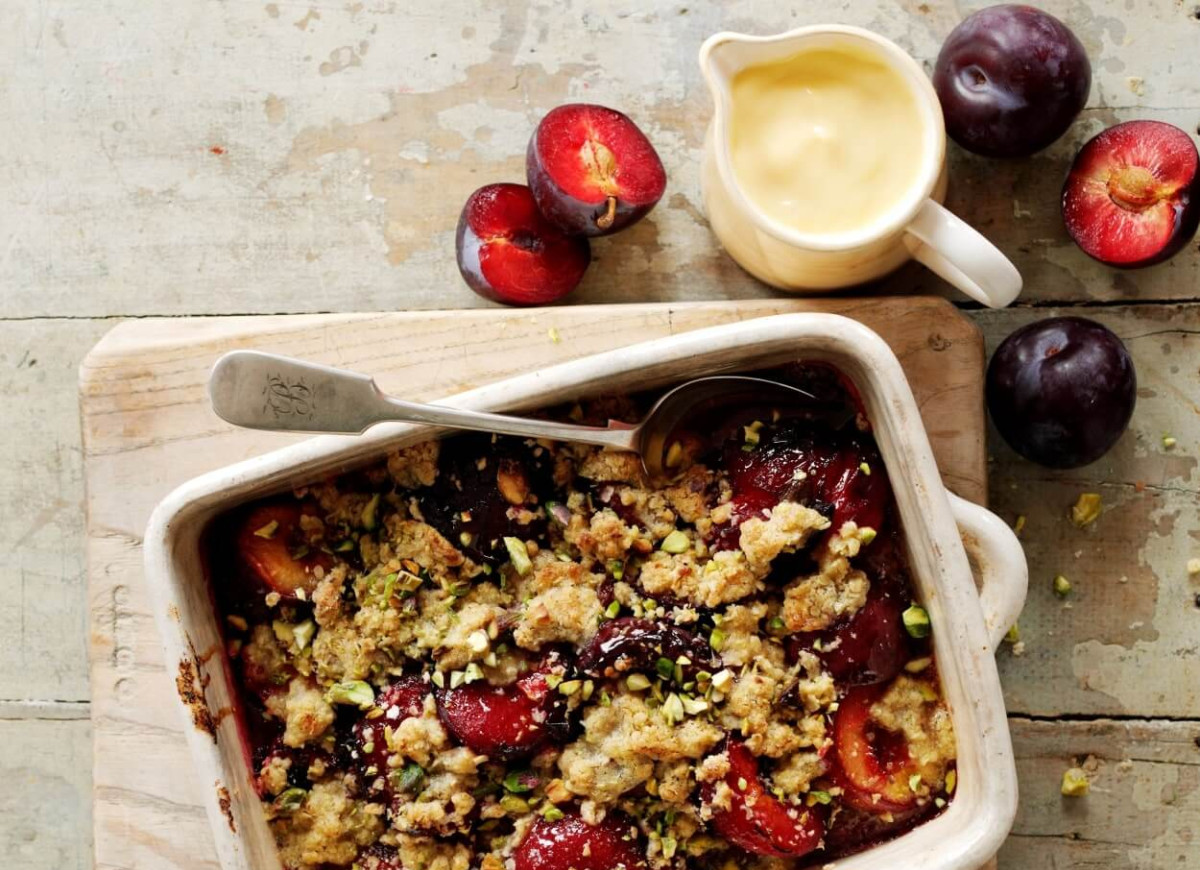 Crumble ze śliwkami