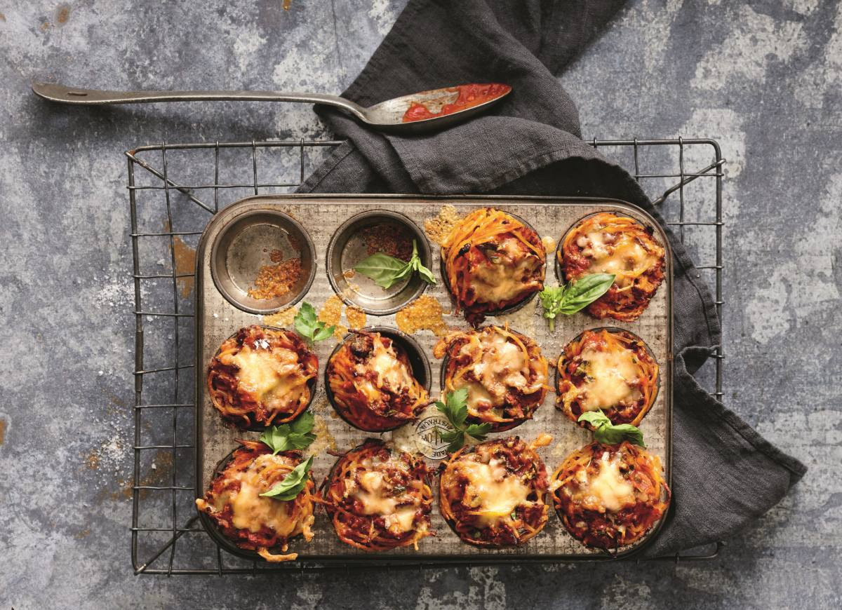 Muffiny jak spaghetti bolognese