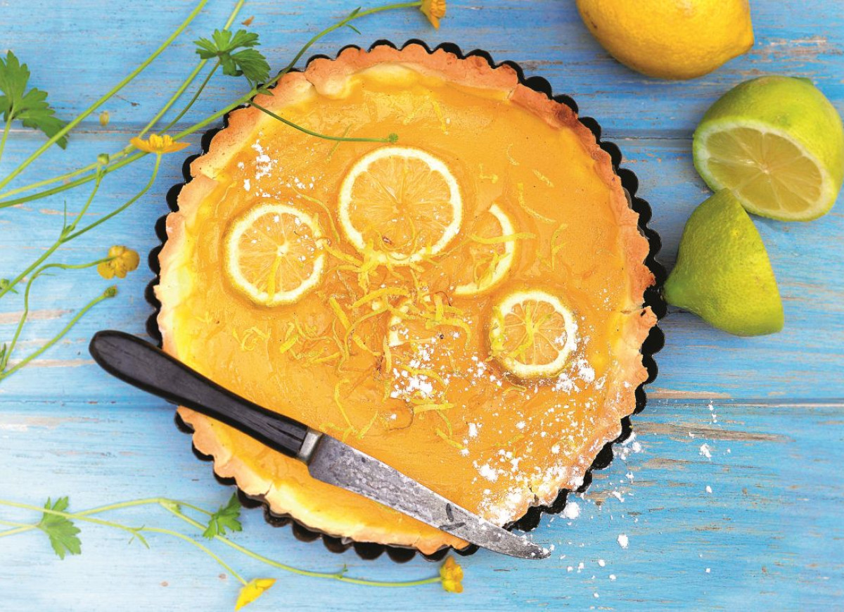 Wegańska tarta z kremem cytrynowym lemon curd