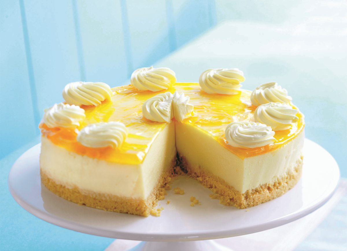 Sernik na herbatnikach - sernik z mango