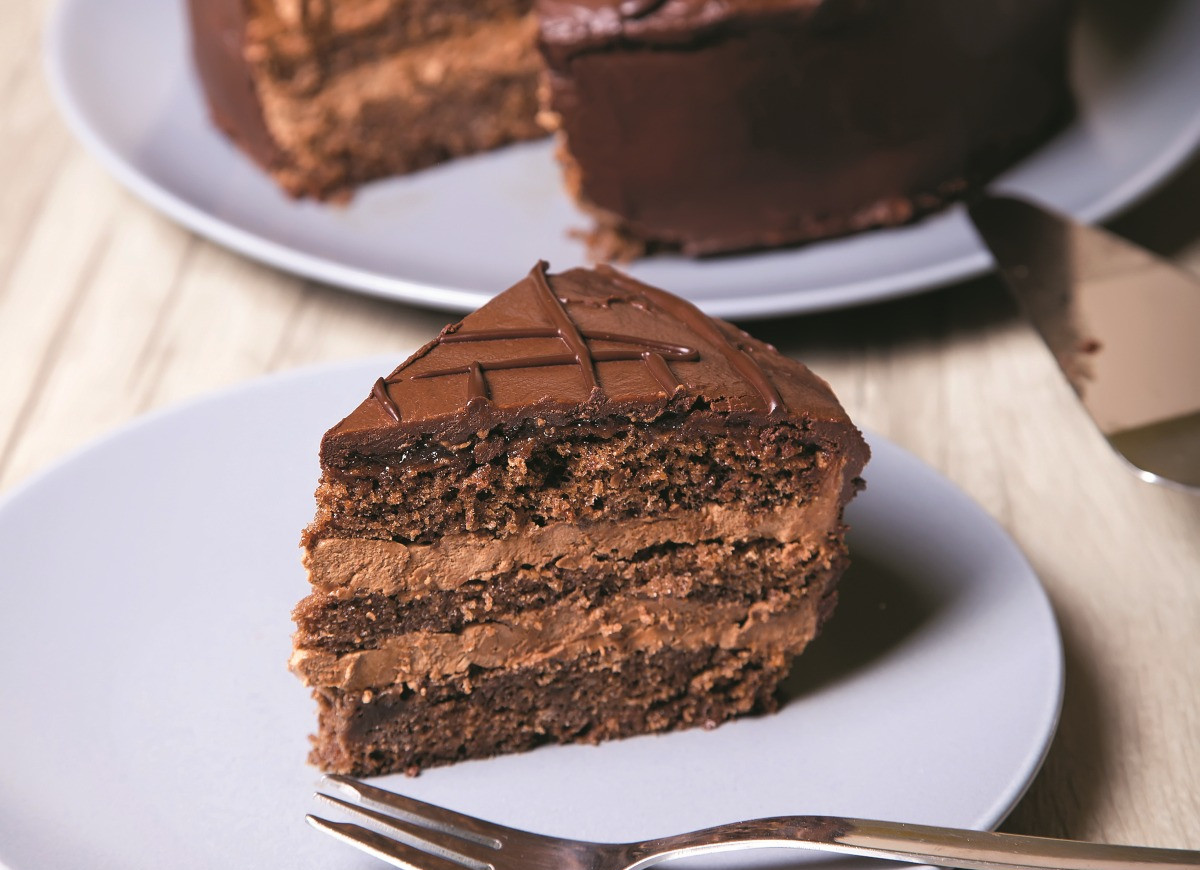 Ciasto czekoladowe z kremem