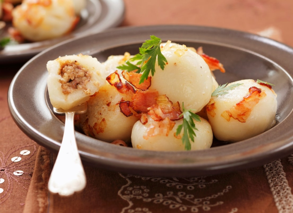 Knedle ziemniaczane z mięsem