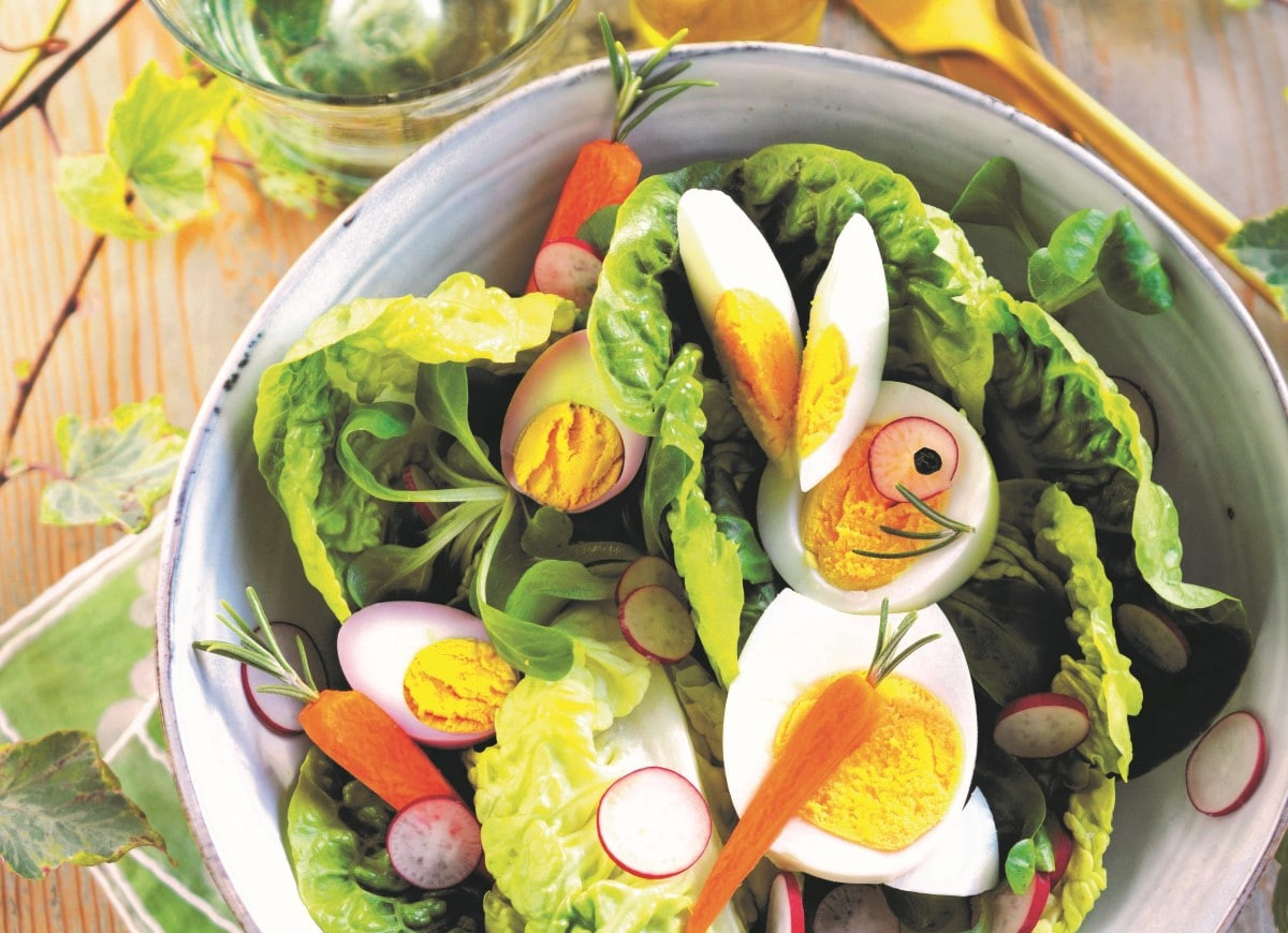 Sałata zielona z jajkiem