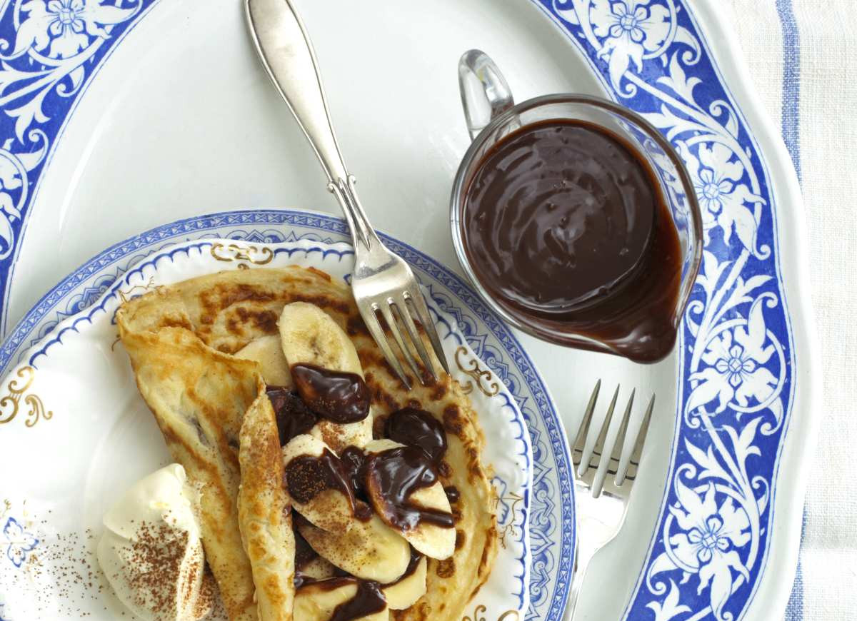 Naleśniki z czekoladą i bananem