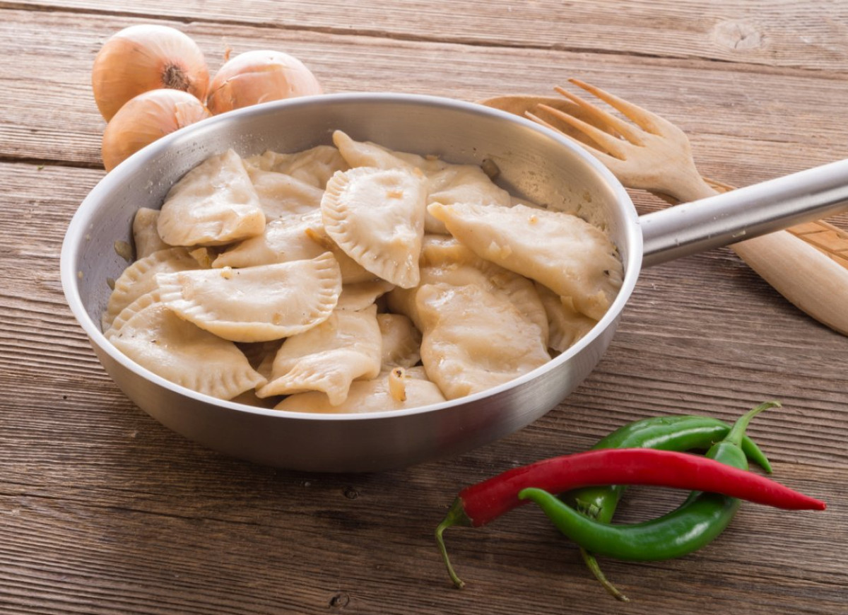 Pierogi z kapustą i mięsem